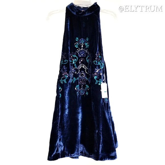 🎉 HP 🎉 Free People Jill's velvet sequin dress - Picture 4 of 8